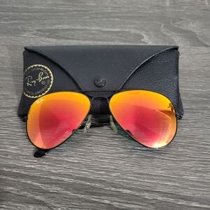 Ray-Ban RB3025 AVIATOR FLASH Sunglasses 60mm Good Condition